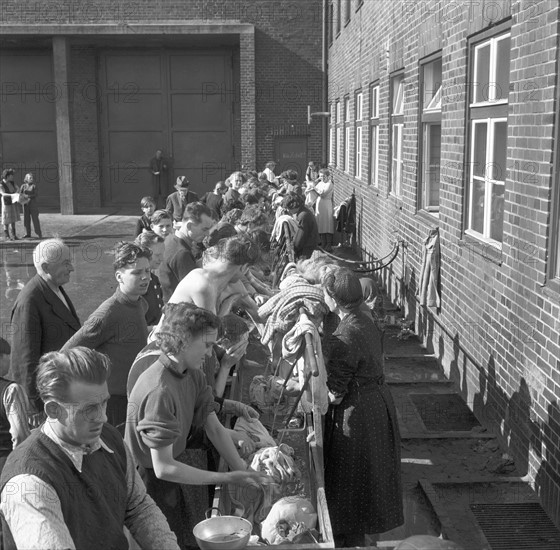 Berlin - camp for GDR refugees 1953