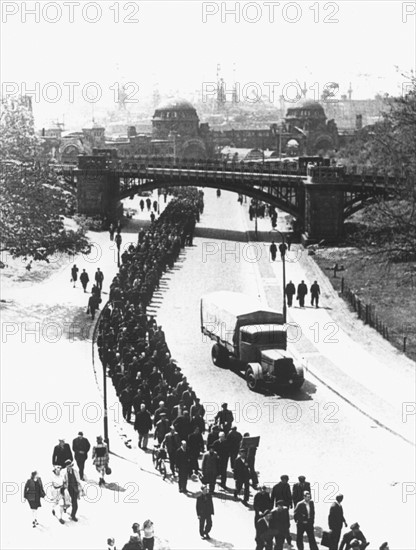 Hunger demonstration in post-war Germany