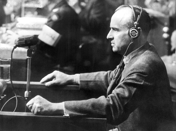 Hans Franck at Nuremberg War Crimes Trials