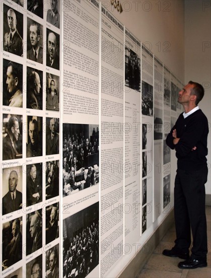 Jury courtroom 600 Nuremberg - information board