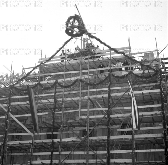 Berlin - reconstruction of Schloss Bellevue, 1954