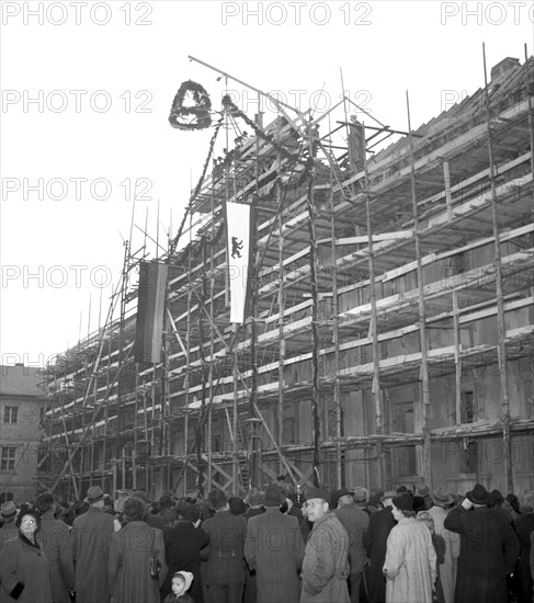 Berlin - reconstruction of Schloss Bellevue 1954
