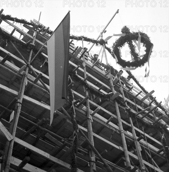 Berlin - reconstruction of Schloss Bellevue, 1954