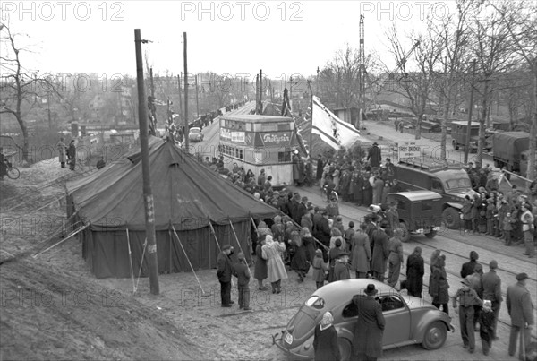 Berlin - inauguration of Freybrücke in Berlin-Spandau 1951