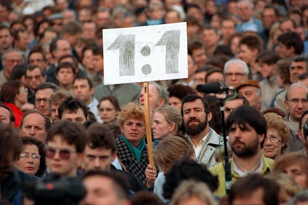 Monetary union - Rally in Leipzig