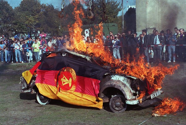 Riots on German Unification Day in Berlin