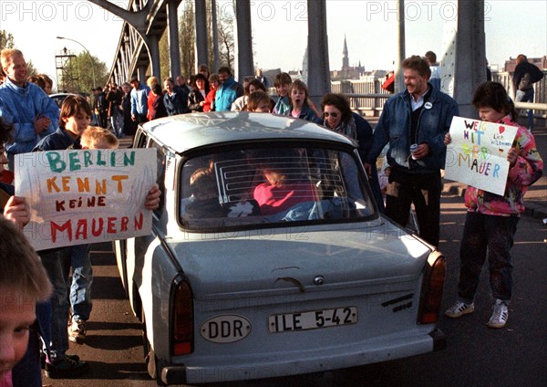 Opening of the German-German border - Berlin