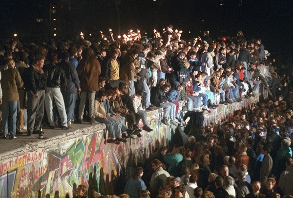 Fall of the wall in Berlin 1989