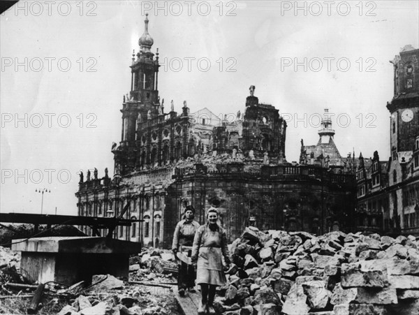 Post-war era - Trümmerfrauen ("rubble women")