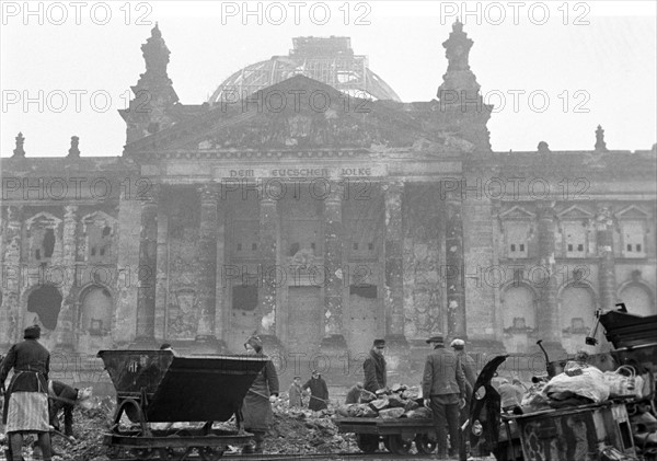 Post-war era - Trümmerfrauen ("rubble women")