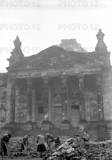 Post-war era - Trümmerfrauen ("rubble women")