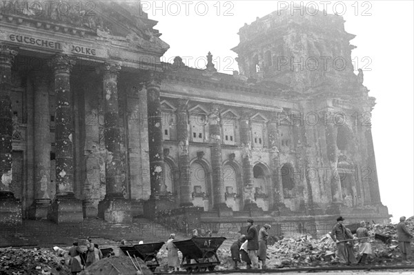 Post-war era - Trümmerfrauen ("rubble women")