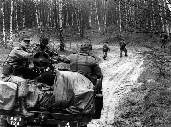 Manoeuvre "Compass Rock" of US army in Berlin