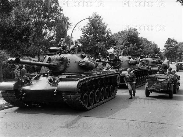 Routine exercise of US army in Berlin