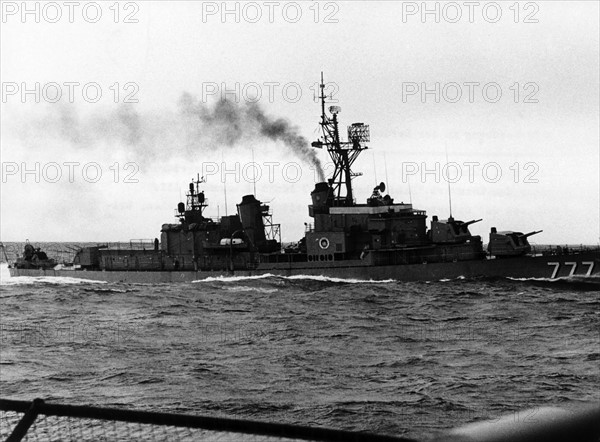 US destroyer during NATO exercise in North Sea