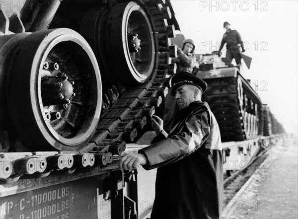 Loaded tanks for German-American manoeuvre "Silberkralle"