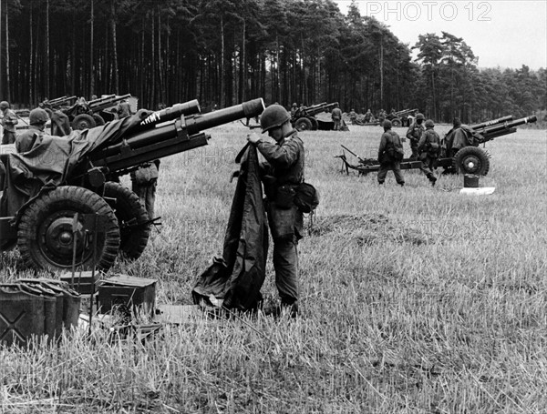 Airborne manoeuvre "Wind Drift" of US army in North-Rhine Westphalia