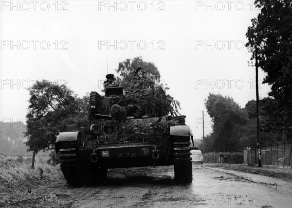 British centurion tank at allied fall maneuver in Germany