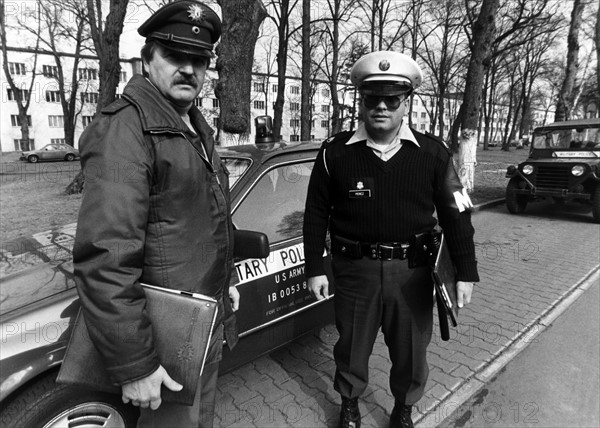 German-American police patrol in Berlin