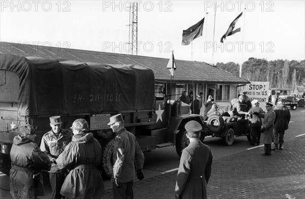 US troop transport arrives at Berlin after trip through Soviet zone