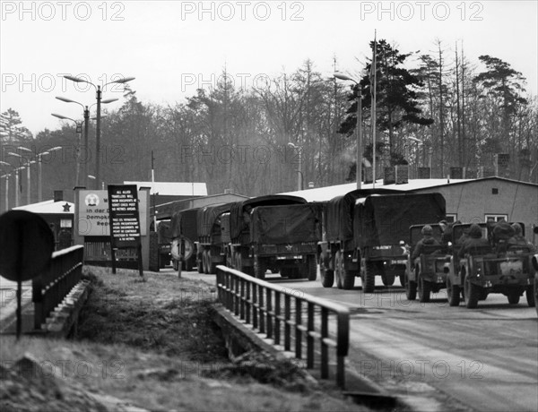 US troop transport to Berling leads through Soviet zone