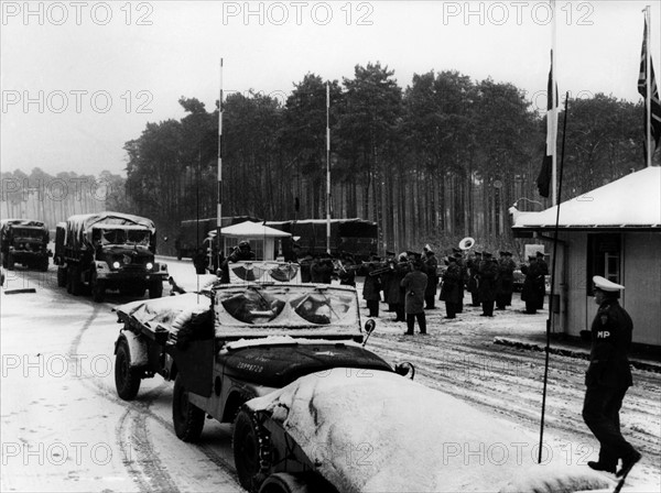 US troop transport arrives in Berlin after trip through Soviet zone