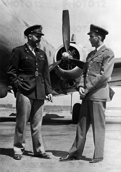 US pilots after an incident with the Soviet air force on the airport Tempelhof