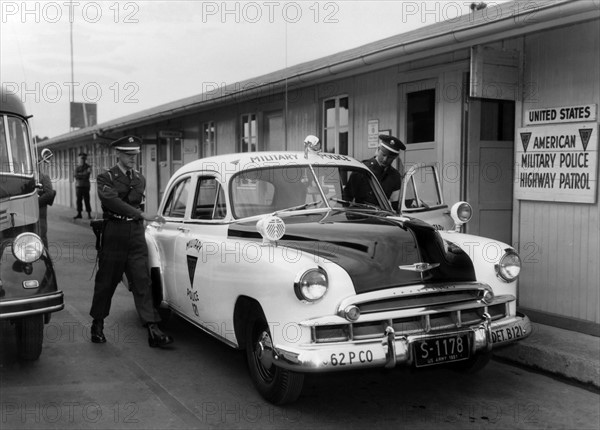 US military police on its way to patrol drive