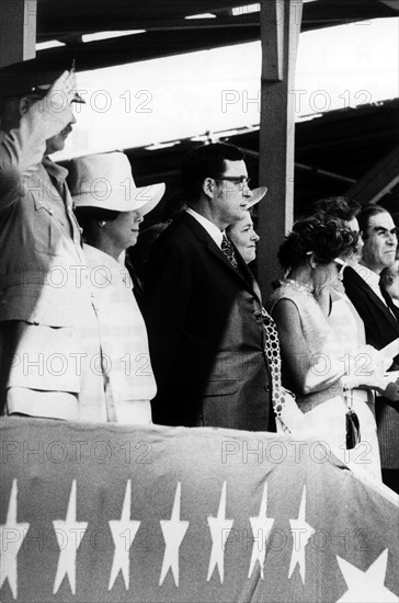 Klaus Schütz during celebrations on the occasion of the American day of independence in Berlin