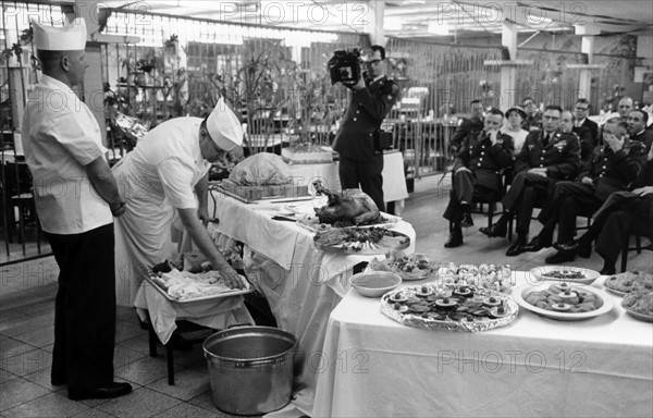 U.S. soldiers celebrate Thanksgiving in Germany