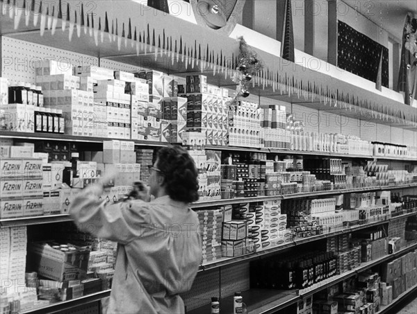 Housewares section in US warehouse in Ramstein