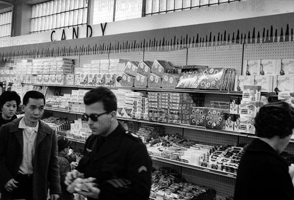 Sweets section in US warehouse in Ramstein