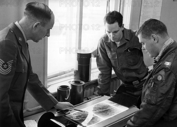 Meeting at 17th air fleet of US air force in Ramstein