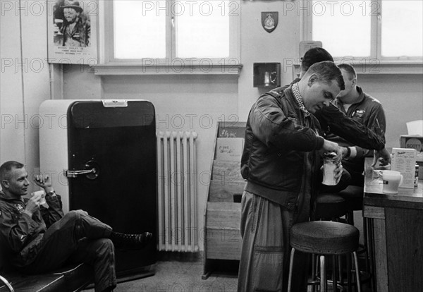 Members of the 17th air fleet of the US air force in Ramstein