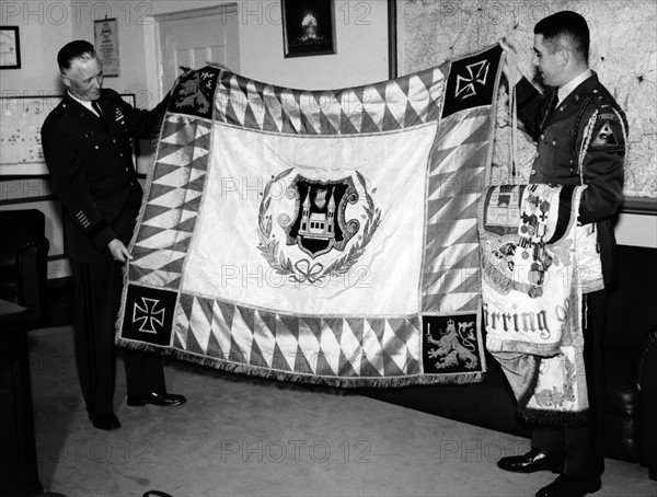 Flag as war trophy given back