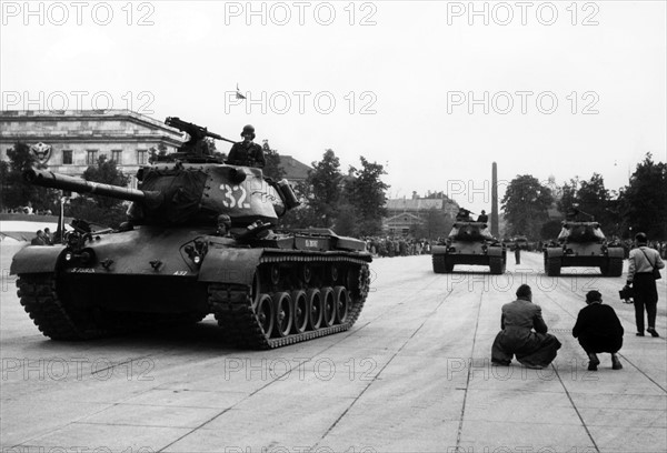 US military parade at Königsplatz in Munich