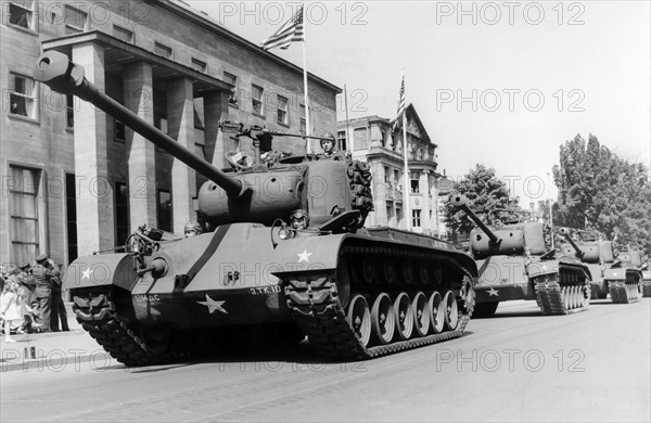 US military parade in Frankfurt