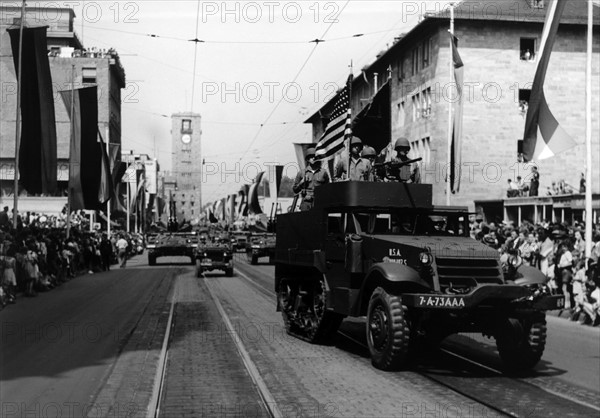 US military parade in Stuttgart