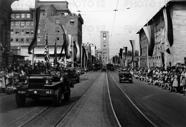 US military parade in Stuttgart