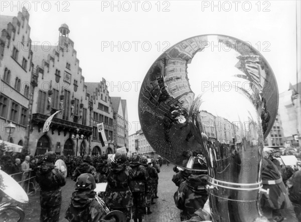 Farewell parade of the U.S.armed forces in Frankfurt on the Main