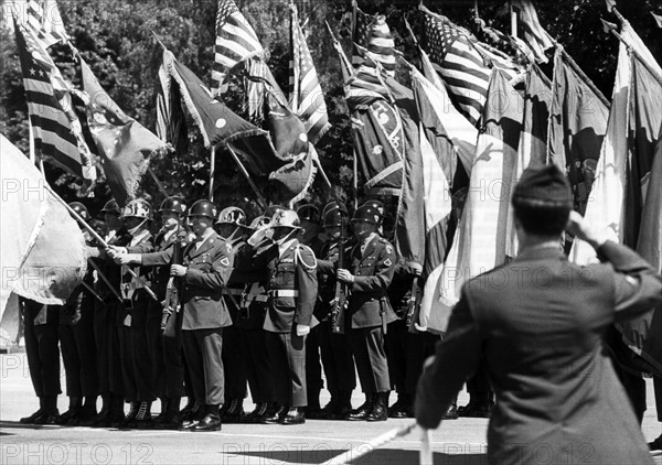 Military parade on the American Independence Day in Berlin