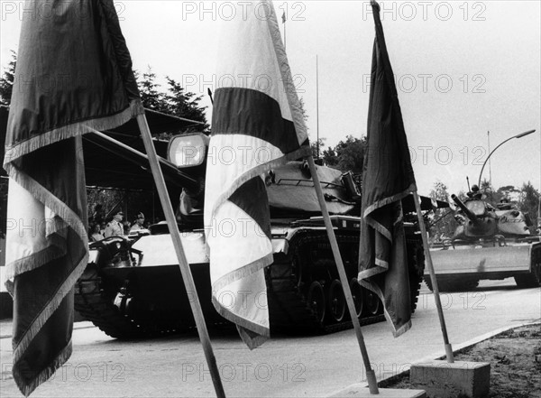 Military parade on the American Independence Day in Berlin