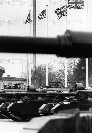 Allied tank parade for the Battle of Cambrai