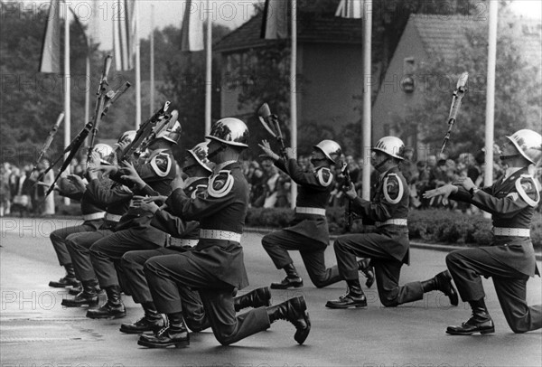 Military parade in Berlin Zehlendorf