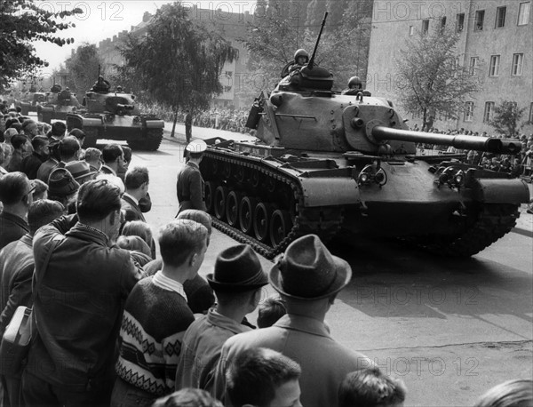 US military parade in Berlin Schöneberg