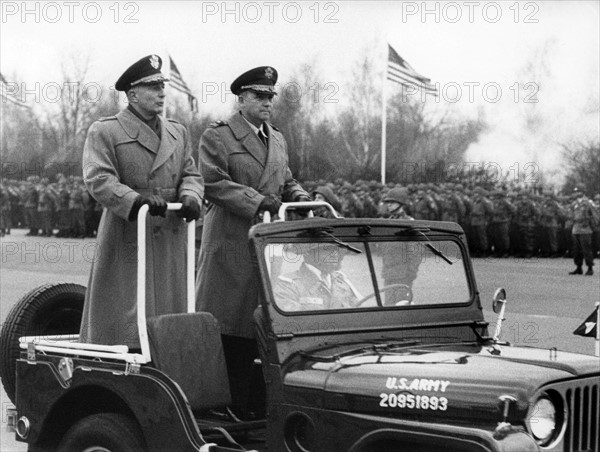 Military parade on the farewell of 18th US infantry regiment