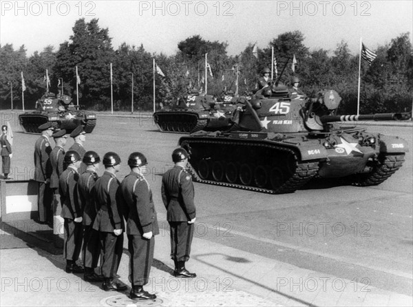 US military parade for the 11th anniversary of the Berlin stationing