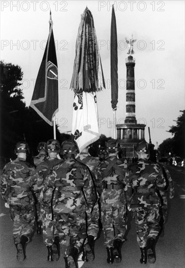 Last military parade of western Allies in Berlin