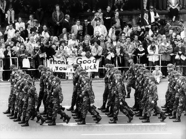 Last military parade of the western Allies in Berlin