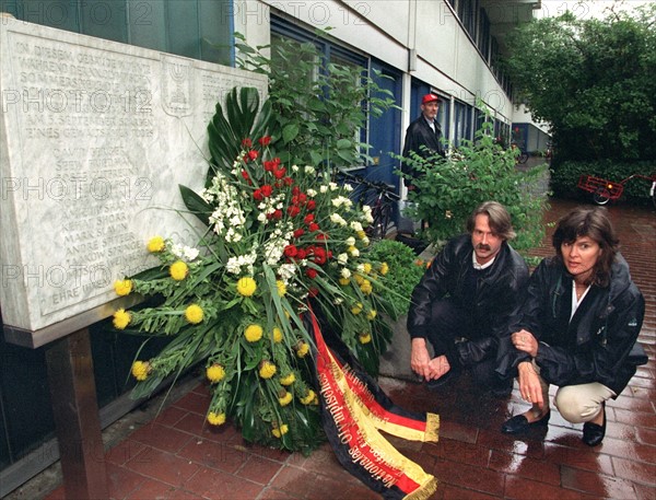 Olympic participants honor the victims of the Munich massacre